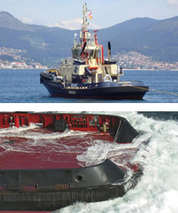 船体取付用ゴム防舷材